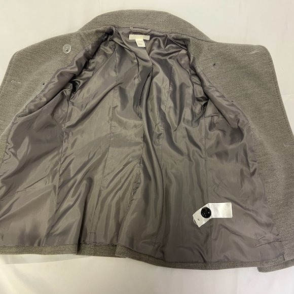 H&M Pea Coat Gray Size 4 - Picture 4 of 6